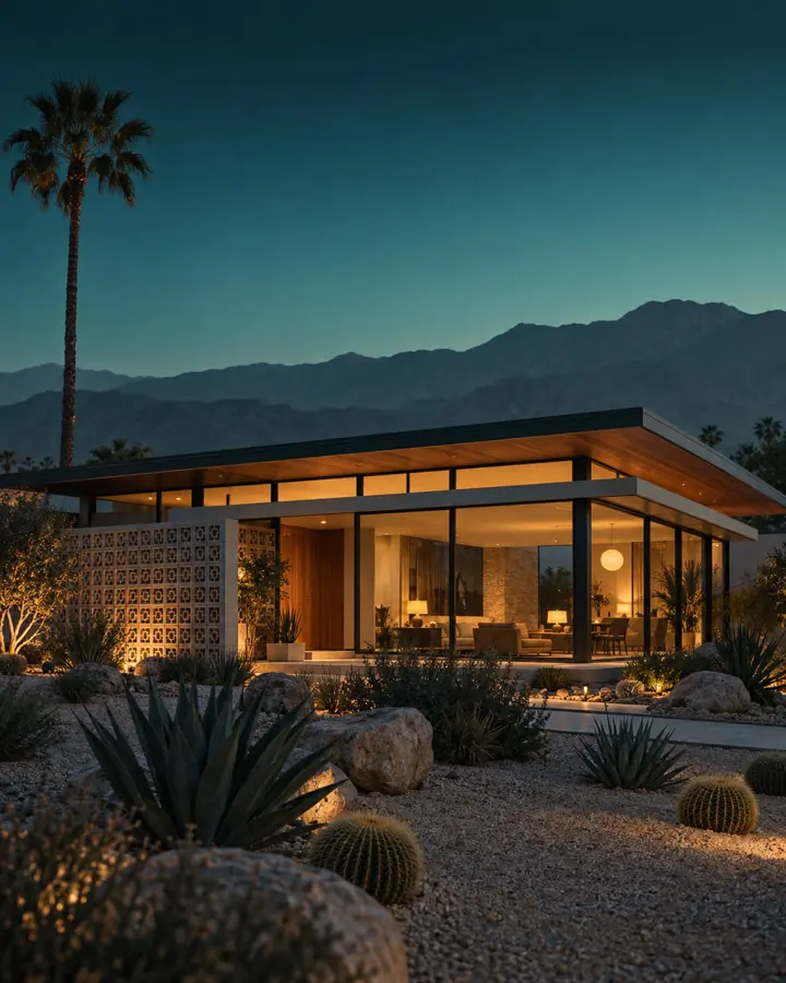Single-family & 2–4 at dusk